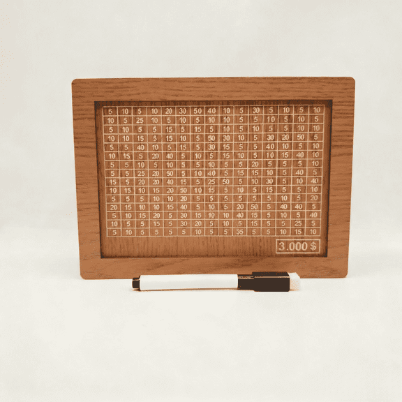 3000 Savings Challenge Box, Cashbox Kakeibo Money Saving Box, Money Vault Saving, Wood Money Box, Gadget Gift Decoration For Teens And Adults For Christmas, Easter, Valentines Day