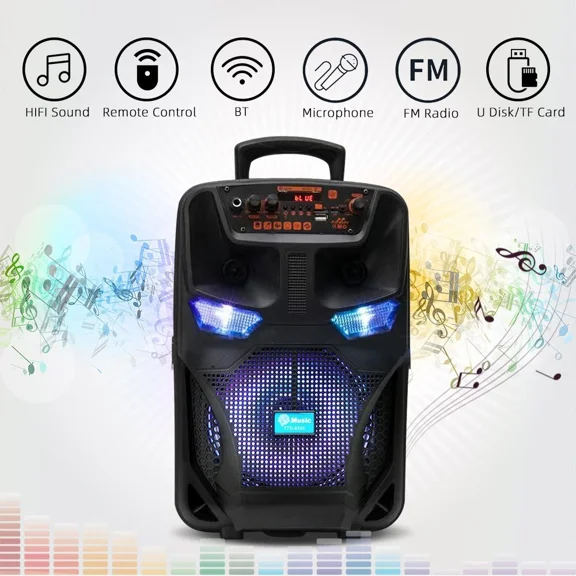 3000 Watts Wireless Portable Party Bluetooth Speaker With Microphone Remote