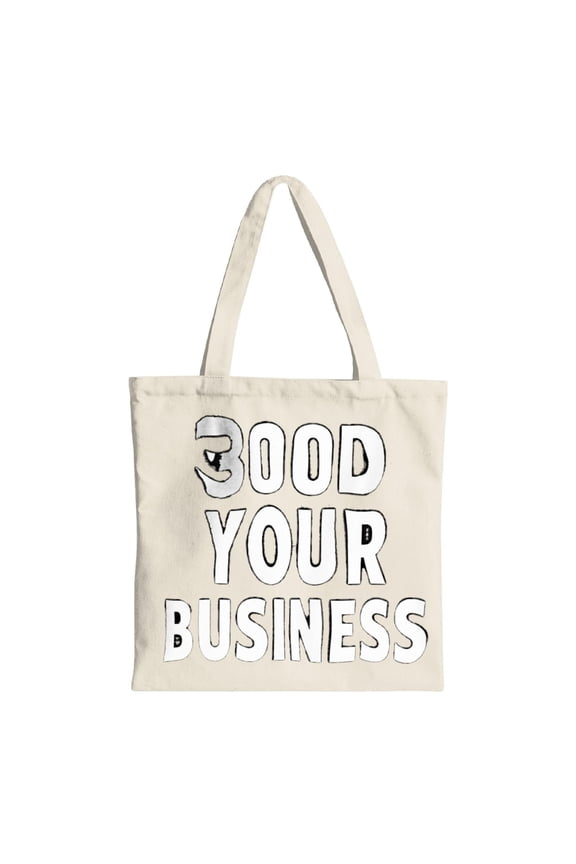 3000 Your Business Canvas Tote Bag - Stylish Reusable Shopping Bag with Two Handles Perfect for Parties Travel & Everyday Use
