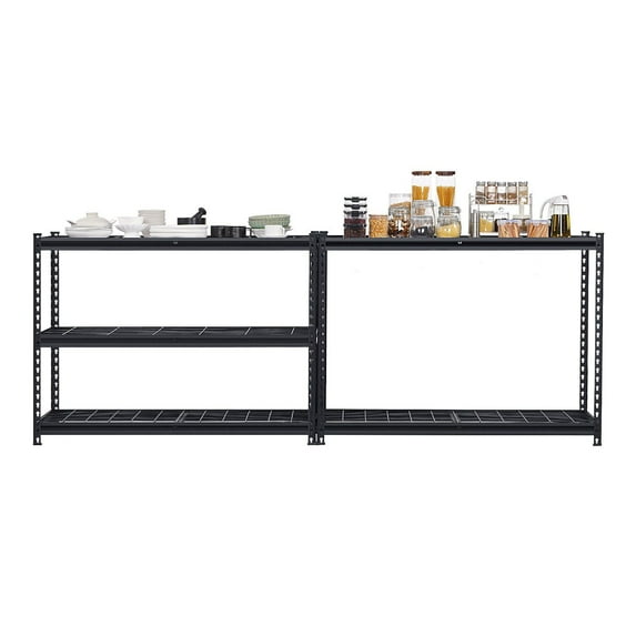 3000 lb Capacity 5-Tier Heavy Duty Steel Garage Shelving Unit, Adjustable Storage Rack, Easy Assembly