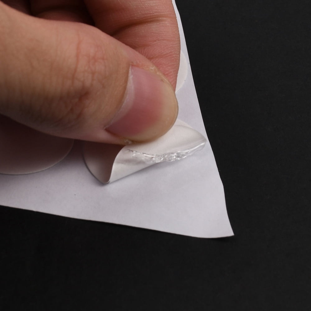 3000 pc 0.25MM Plastic Stickers DIY Craft Supplies Flat Round Clear 2.5x0.15cm