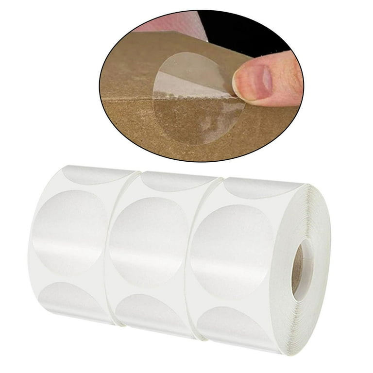3 Rolls Clear Retail Envelope Seals for Mailing Packaging 1 Inch