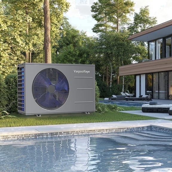 30000 BTU Above Ground Pool Heater Electric Pool Heater Heat Pump 120v Swimming Pool Heat Pump for In ground Pool Heating Cooling WiFi Control