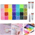 thumbnail image 1 of 30000Pcs Jelly Rhinestones Craft Kit,28 Grid Flatback Resin Gems Set With Tweezers Picker Pen And 3 Glue Bottles,Bedazzling Nail Art Rhinestones For DIY Crafts Phone Case Tumblers Clothes Decoration, 1 of 6