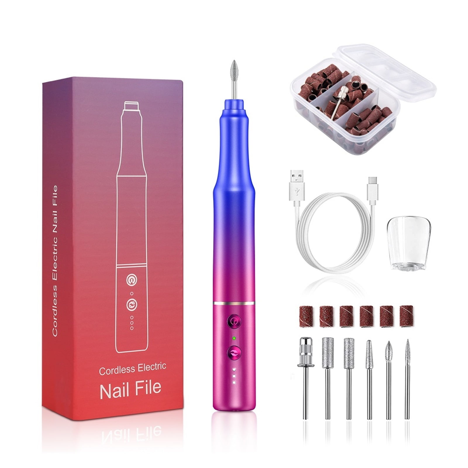 30000RPM Cordless Nail Drill Machine, Professional Electric Nail Sander