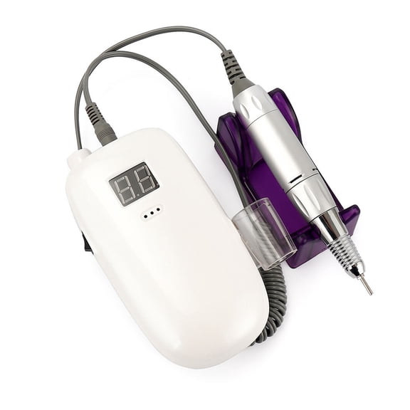 30000RPM Nail Drill Machine, Professional Nail Polisher, Portable Wireless Charging Nail File Polishing Manicure Pedicure Device ,Easy to Operate