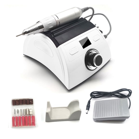 30000Rpm Professional Electric Nail Drill Lathe Led Display Manicure Machine With Replacement Nail Drill Nail Art Equipment ,Easy to Operate
