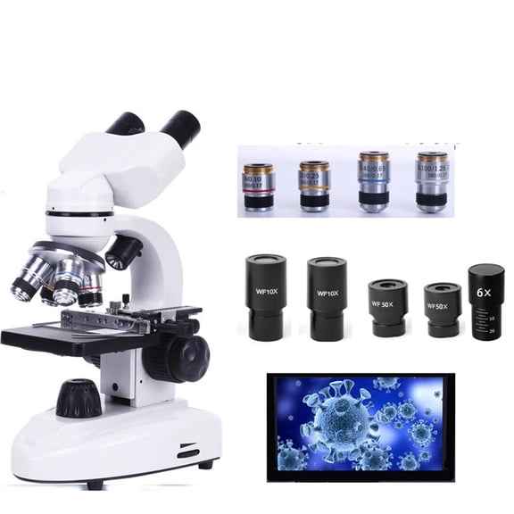 30000X Biological HD scope Digital Laboratory Compound scope With Wide-Field 10X And 50X Eyepieces For Lab ,High Clarity