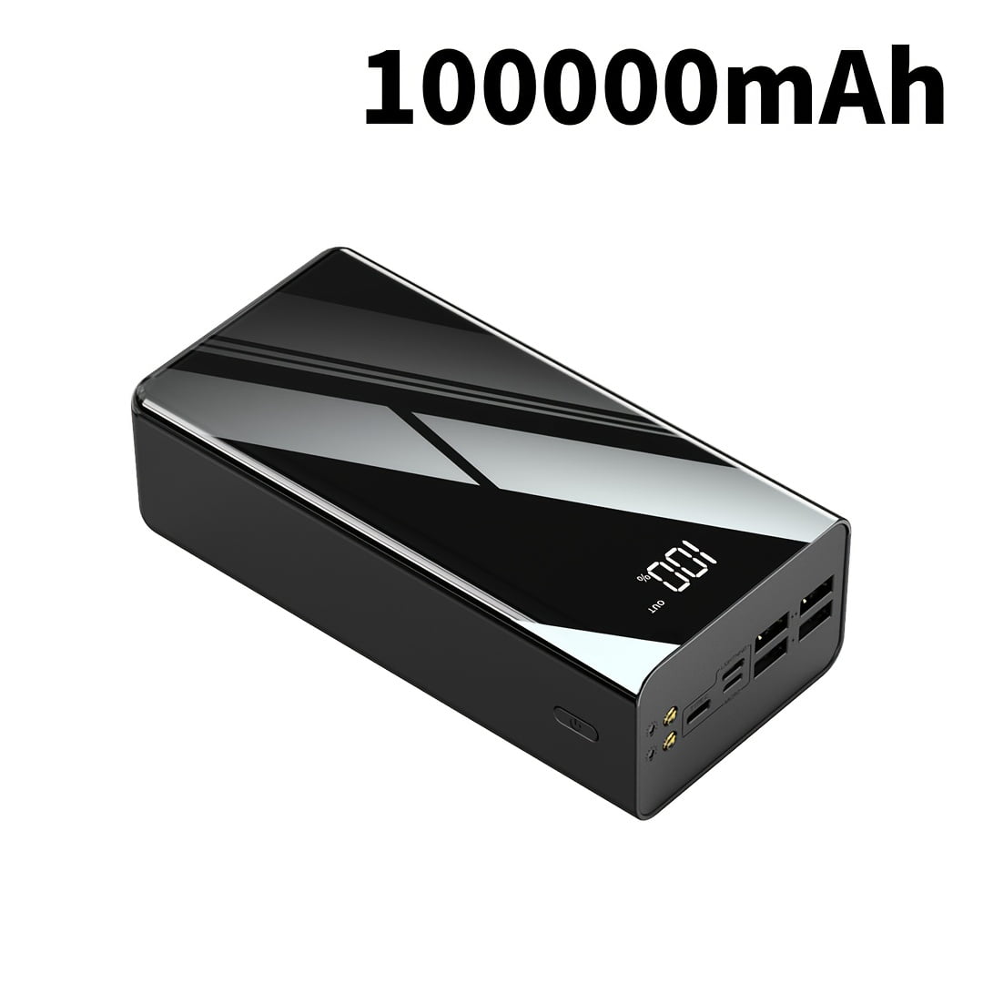 Large Capacity Power Bank 30000mAh/50000mAh/100000mAh with 22.5W Fast Charging, LED Display, Flashlight for iPhone Android Devices, Outdoor Camping Emergency Holiday Gift