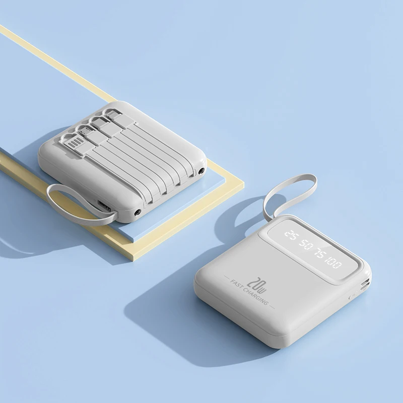 30000mAh Fast Charging Outdoor Portable Powerbank PD20W Power Bank Battery Charger for iPhone for Samsung Huawei for Xiaomi (WHITE,30000mAh)