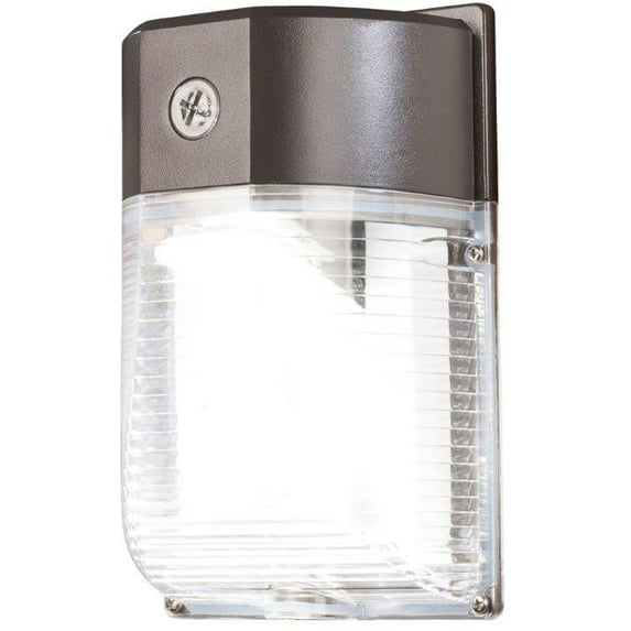 3000753 SCURTY WALL LGHT 10.24""W Heath Zenith Dusk to Dawn Hardwired LED Bronze Security Light
