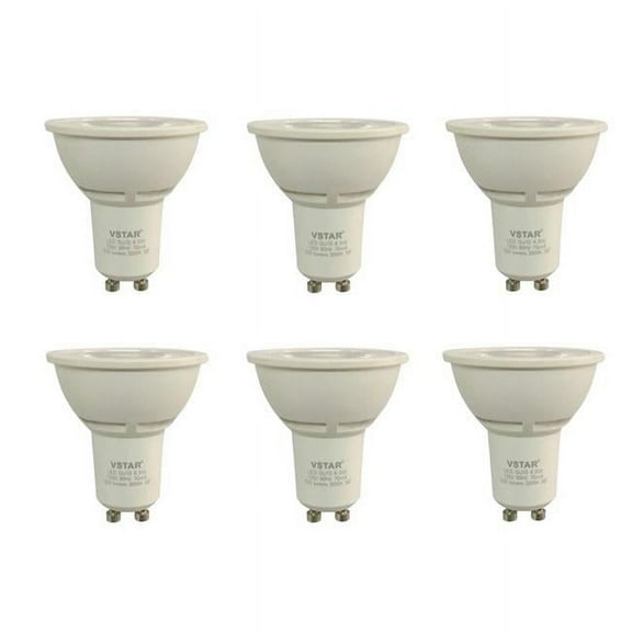 3000K Dimmable 6.5 watts LED GU10 Light Bulb - Pack of 6