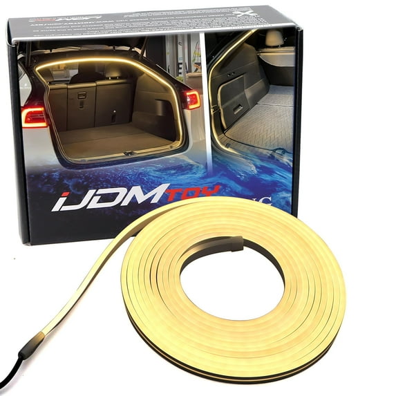3000K Warm White 360-Degree Around Shinning Trunk Cargo LED Lighting Strip w/Switch For Tesla Model Y