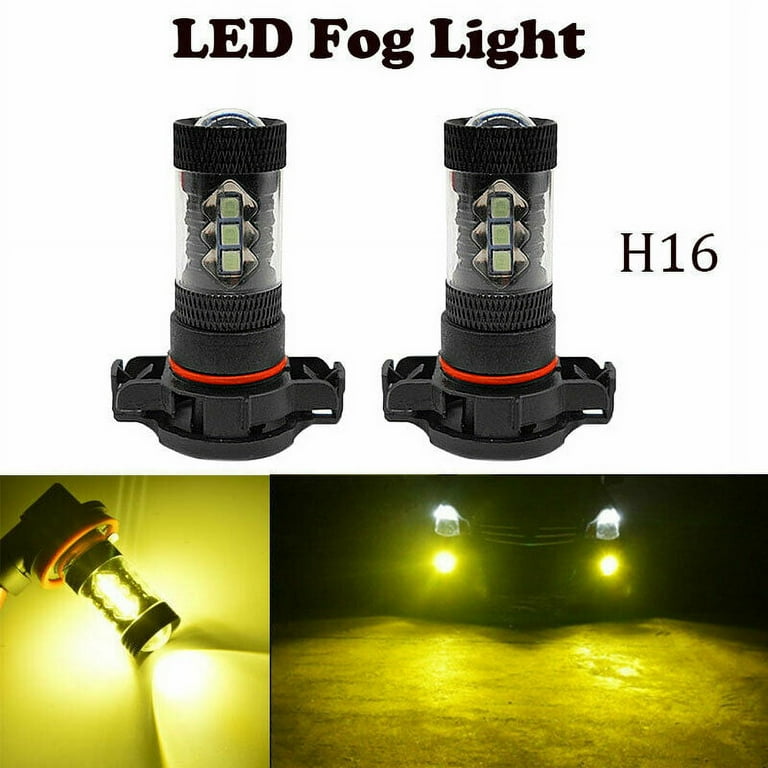 3000k Yellow LED Fog Psx24w Light Bulbs Lamp For Jeep Grand Cherokee 2011
