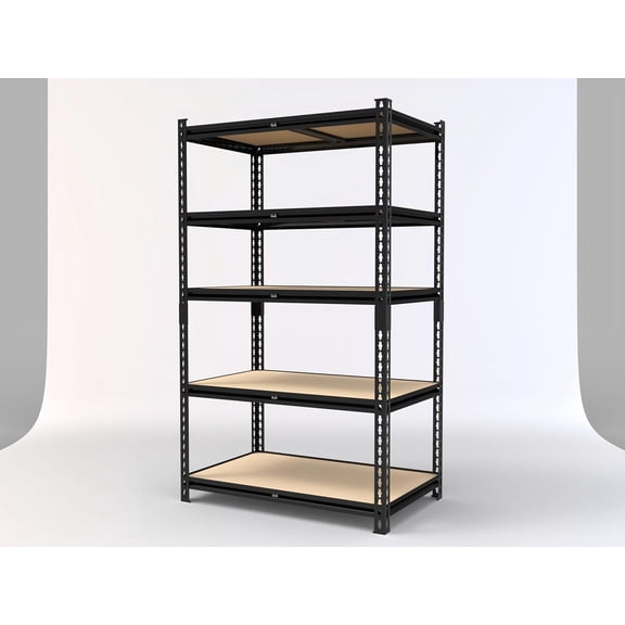 Hanyu 3000LBS Garage Shelving 72''H Storage Shelves Metal Shelving 5 Tier Metal Shelves Adjustable Pantry Shelf for Closet Pantry Basement Kitchen Warehouse 72" H x 40" W x 17.8" D