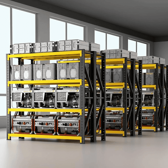 3000LBS Heavy Duty Shelves 63 HMetal Garage Shelving 4-Tier AdjustableGarage Organization Shelving Units IndustrialShelving for Warehouse Workshop