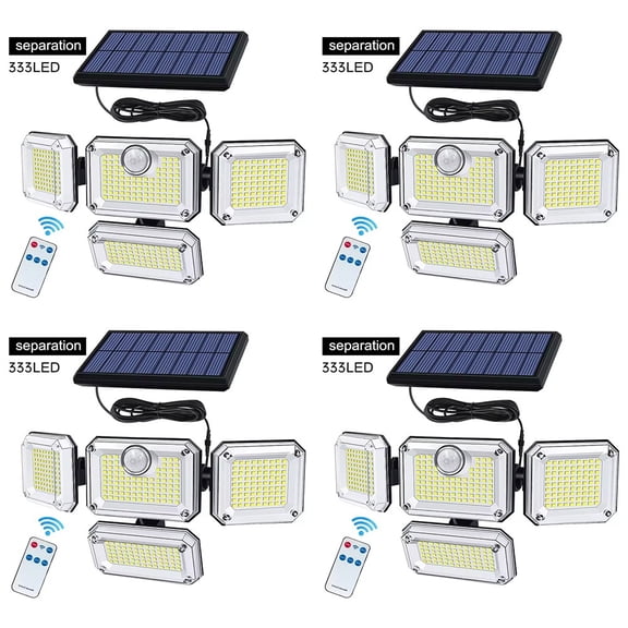 3000LM 333 LED Solar Lights Outdoor Waterproof Motion Sensor Security Wall Lamp