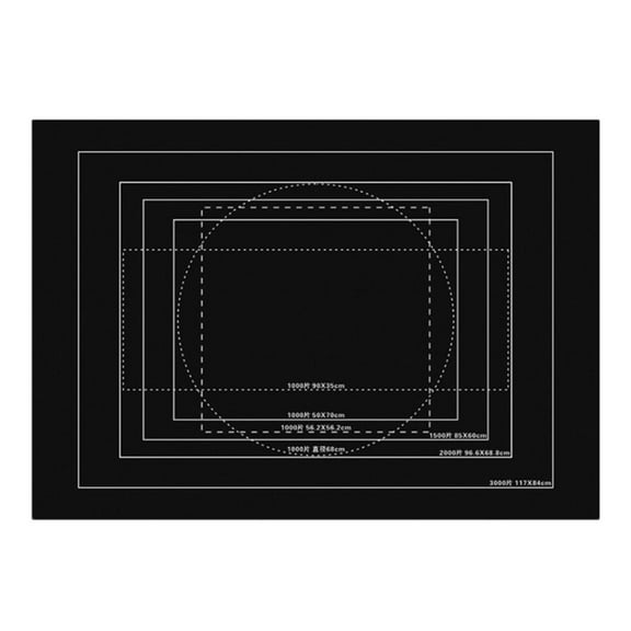 3000Pcs Jigsaw Fun Game Floor Carpet Board Tube Kids Black