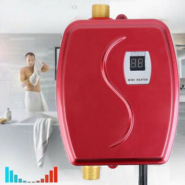 3000W 110V Instant Mini Electric Tankless Hot Water Heater Shower