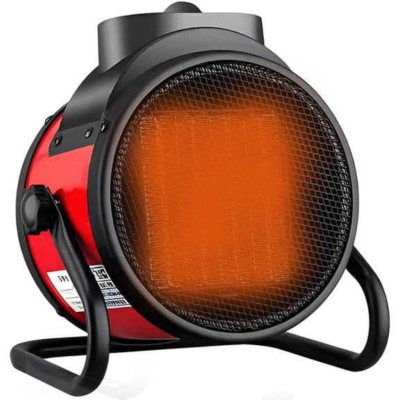 3000W 120V High-Power Portable Heating Cannon – PTC Fast Heating Ceramic Heater with 90° Adjustable Head, Compact for Garage, Workshop, Home & Office