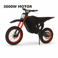 thumbnail image 1 of 3000W 48V Electric Dirt Bike for Adults 38MPH Top Speed 38 Miles Range Full Suspension UL2849 Certified, 1 of 7