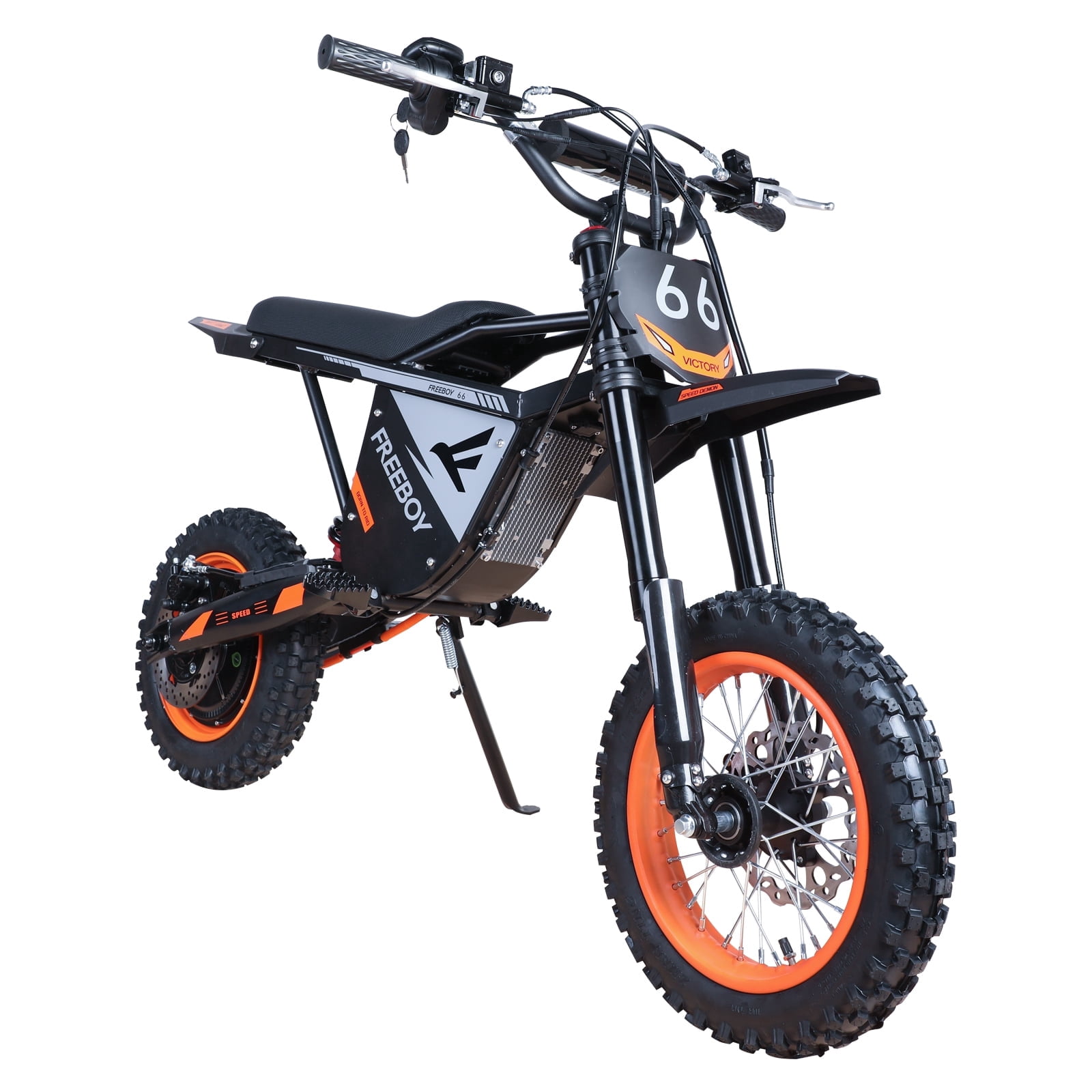 3000W Adult Electric Dirt Bike, 48V 30Ah Off-Road E-Bike, Up to 34 MPH & 31 Miles Range, 12"/10" Pneumatic Tires, Hydraulic Brakes & Suspension, 330 lbs Max Load