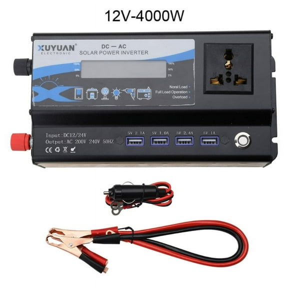 3000W Car Power Inverter - DC to AC Converter with LED Display