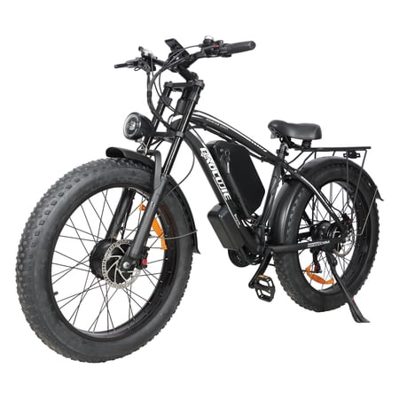 3000W Electric Bike for Adults - 26" Wide Tire Electric Mountain Bike, 52V/33Ah Battery, Max Speed 28MPH, Range 55Miles, 21-Speed, Ebikes for Snow/Muddy/Gravel/Beach/Flat/Mountain