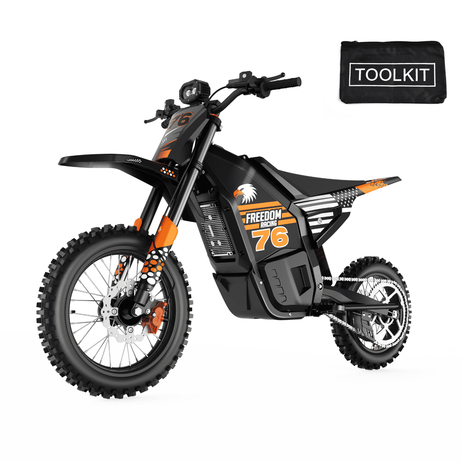 3000W Electric Dirt Bike for Adults, 40 MPH Off-Road Electric Motorcycle with 48V 20.8Ah Battery, Full Hydraulic Brakes and Suspensions E Dirt Bike, Black