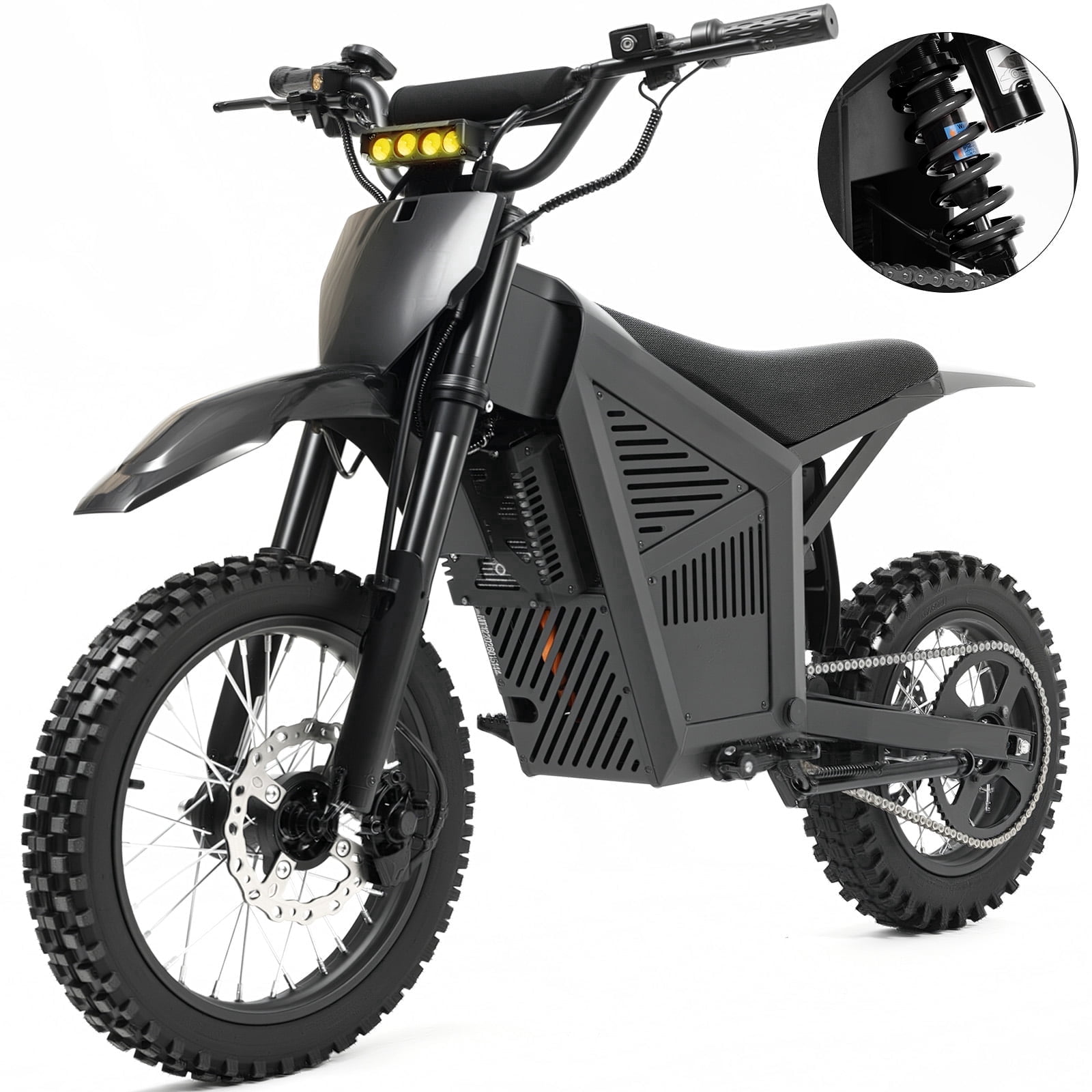 3000W Electric Dirt Bike for Adults 48V 21AH Motorcycle 35MPH Off-Road Vehicle High Carbon Steel Frame with Hydraulic Brakes UL2849