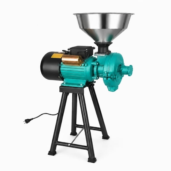3000W Electric Grain Mill Grinder, Commercial Spice Grinder with Adjustable Fineness, Cast Iron Dry Grinding Machine for Grains Spices Cereals