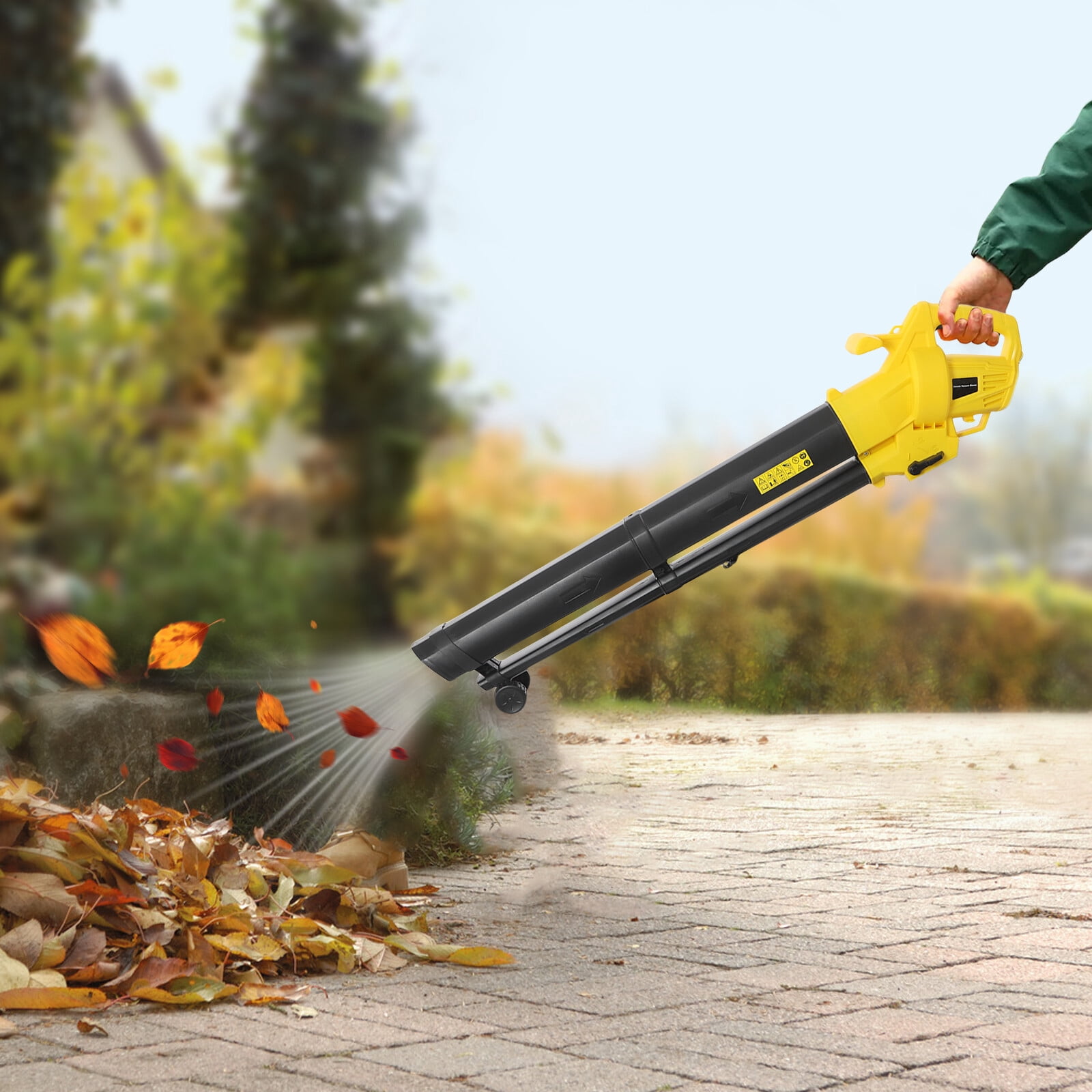 3000W Electric Leaf Blower w/35L Bag, Corded Blower and Suction Machine with 167.77 MPH Air Speed, 3-in-1 Electric Leaf Blower Vacuum Combo for Yard, Garden, Patio, Driveway Leaf Cleanup, 110V