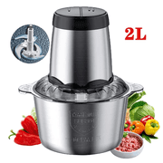 3000W Electric Meat Grinder - High-Power Stainless Steel Food Processor with Dual Speed, Dishwasher-Safe Bowl, and Multi-Purpose Blades for Chopping, Blending, and Mincing