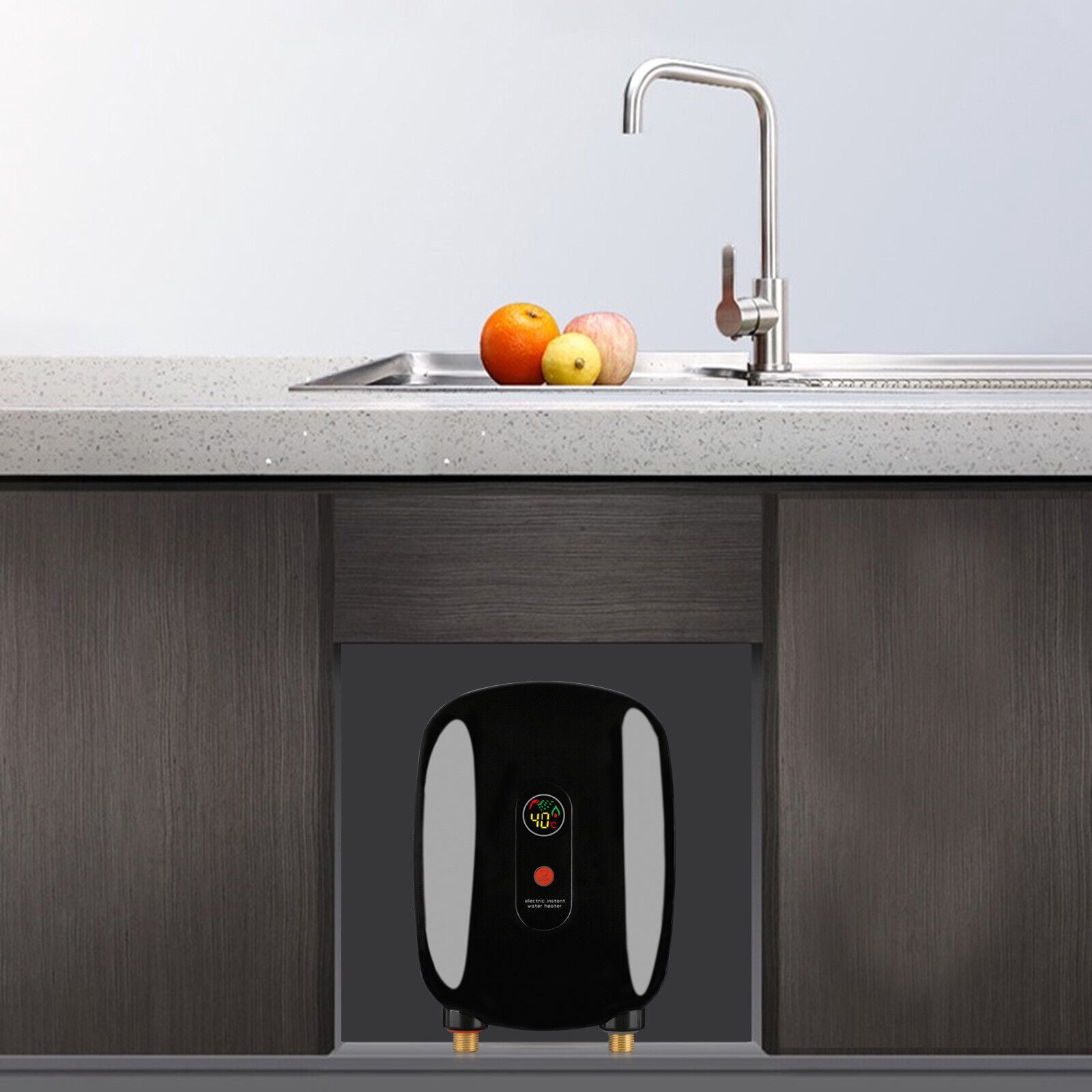 3000W Electric Tankless Instant Hot Water Heater For Shower Kitchen Tap Faucet