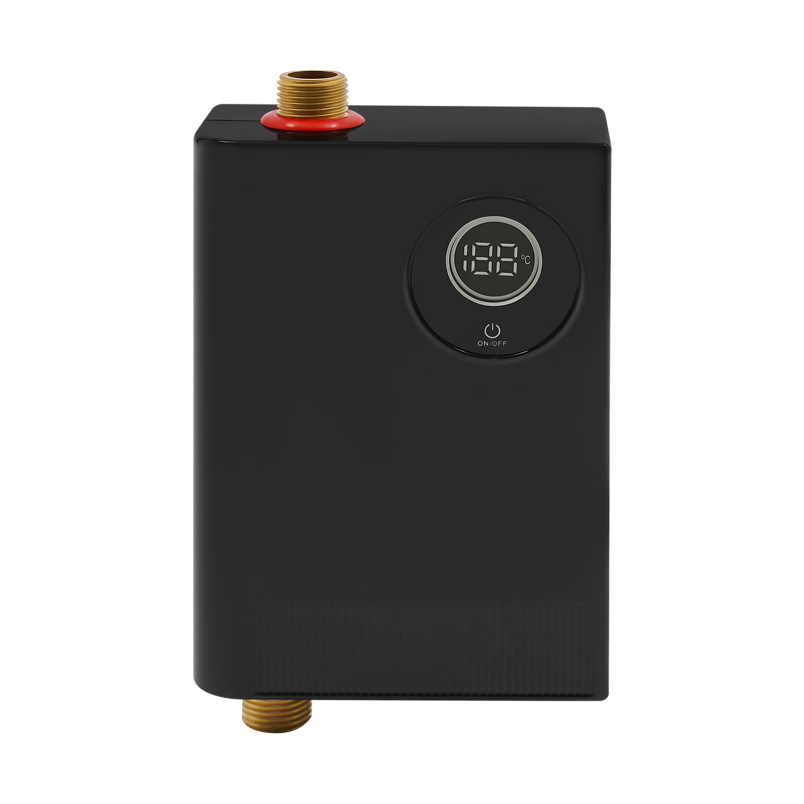 3000W  Electric Water Heater,110V Tankless Water Heater Under Sink with Memory Function & LED display,82.4-131°F Adjustable High Safety Mini Instant Electric Water Heater for Kitchen,Toilet (Black)