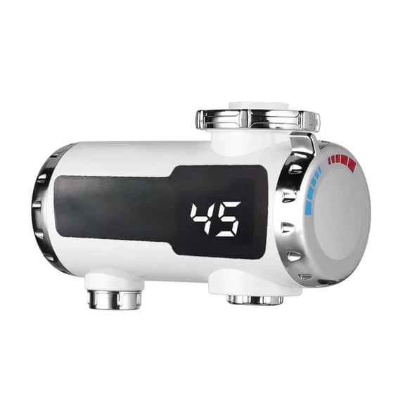3000W Instant Electric Faucet Fast Heating Electric Tap Water Heater Hot and Cold Double Outlet Instantaneous Heating LCD 220