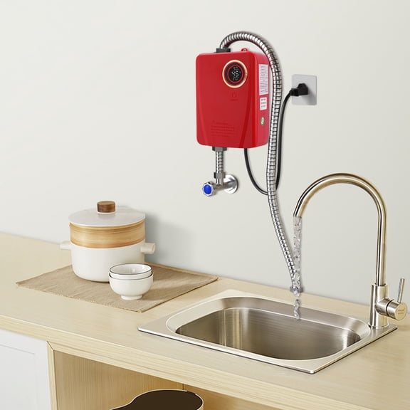3000W Instant Electric Water Heater - Compact, Smart Control, Durable Design for Fast Hot Water, Ideal for Home & Office