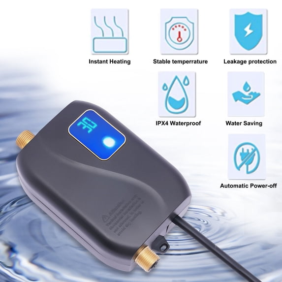 3000W Mini Instant Tankless Electric Water Heater for Kitchen