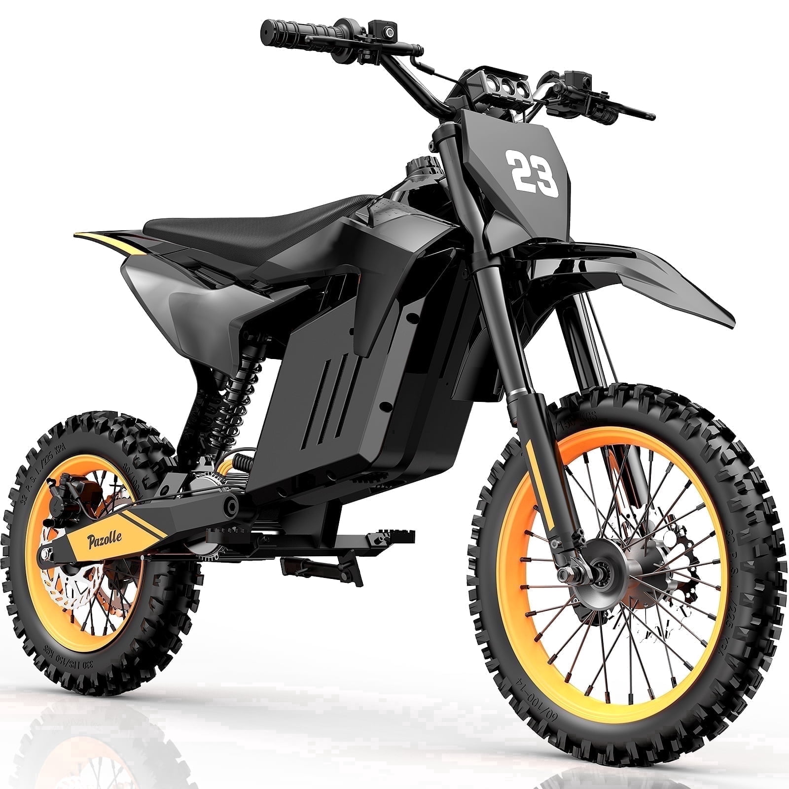 3000W Off-Road Electric Motorcycle, 60 Miles Long Range, 48V 30Ah Battery, 14" Fat Tire Trail Bike for Teens UL2849 Certified
