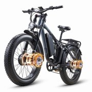 3000WPeak28MPH Electric Bike for Teens Adults,24 Fat Tire Off-Road EBike with 48V25AH Battery,Hydraulic Brakes,Electric Mountain Trail for Age 13+UL2849