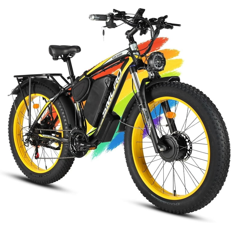 3000W Peak Dual Motor Ebike, 52V 30AH Battery Electric Bike for