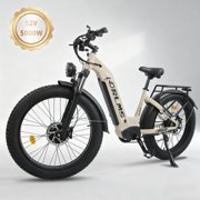 5000W Peak Dual Motor Ebike for Adults, 52V/23Ah Battery Electric Bicycle, 7 Speed Max 45MPH Mountain Ebike, 26*4.0 Fat Tire Ebike for All Terrain CE/UL/GCC