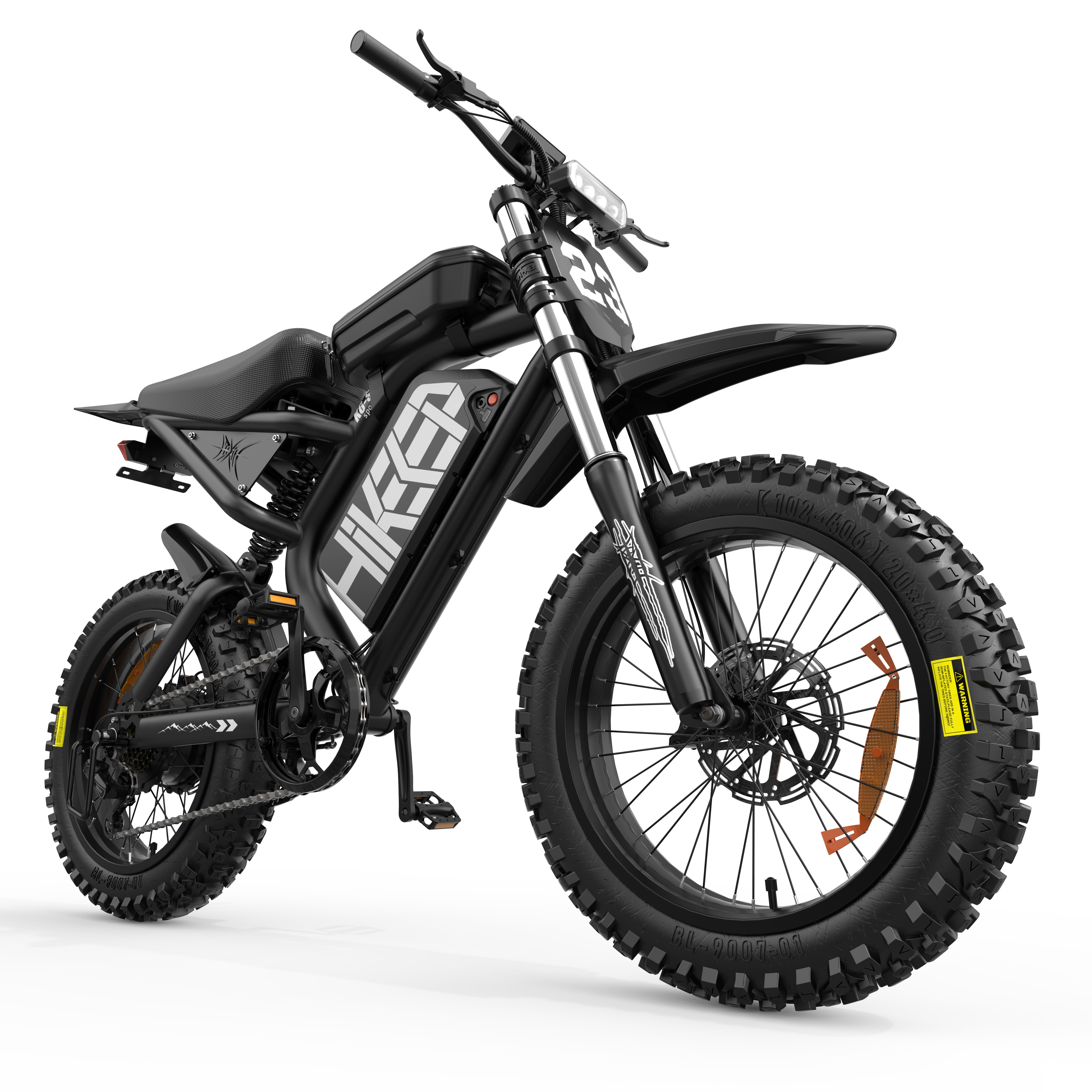 Efunkeep K6-S Electric Bike for Adults, 20"x4.0 Fat Tire E-Mountain Bicycle, 3000W Peak Motor, 52V 40Ah Removable Battery, UL2849 Certified