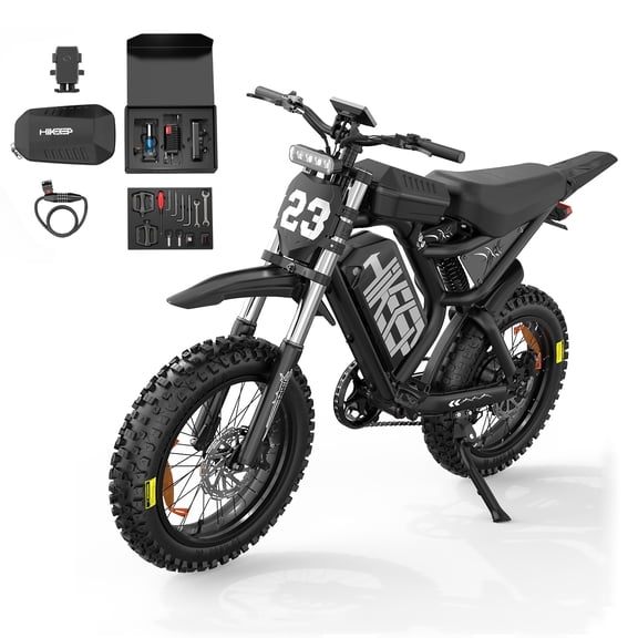 Efunkeep K6-S Electric Bike for Adults, 20"x4.0 Fat Tire E-Mountain Bicycle, 3000W Peak Motor, 52V 40Ah Removable Battery, UL2849 Certified