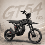 3000WPeak Ridingtimes GT54 Pro Electric Bike for Adult, 40MPH, 60V 25AH Battery, 14"/12" All Terrain Off Road E Bicycles