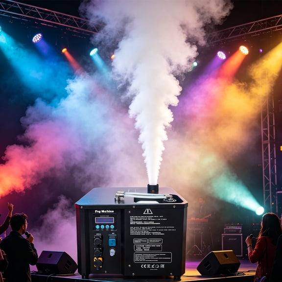 3000W Professional Colorful Fog Machine DMX512 Stage Machine for Wedding DJ Disco Party, High Power Smoke Effect Equipment