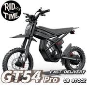 Ridingtimes GT54 Pro Electric Dirt Bike for Teens Adults, 40MPH 3000W Ebike with 14/12 Tire, 60V 25AH, Dual Hydraulic Brakes Mountain Off-Road Dirtbike