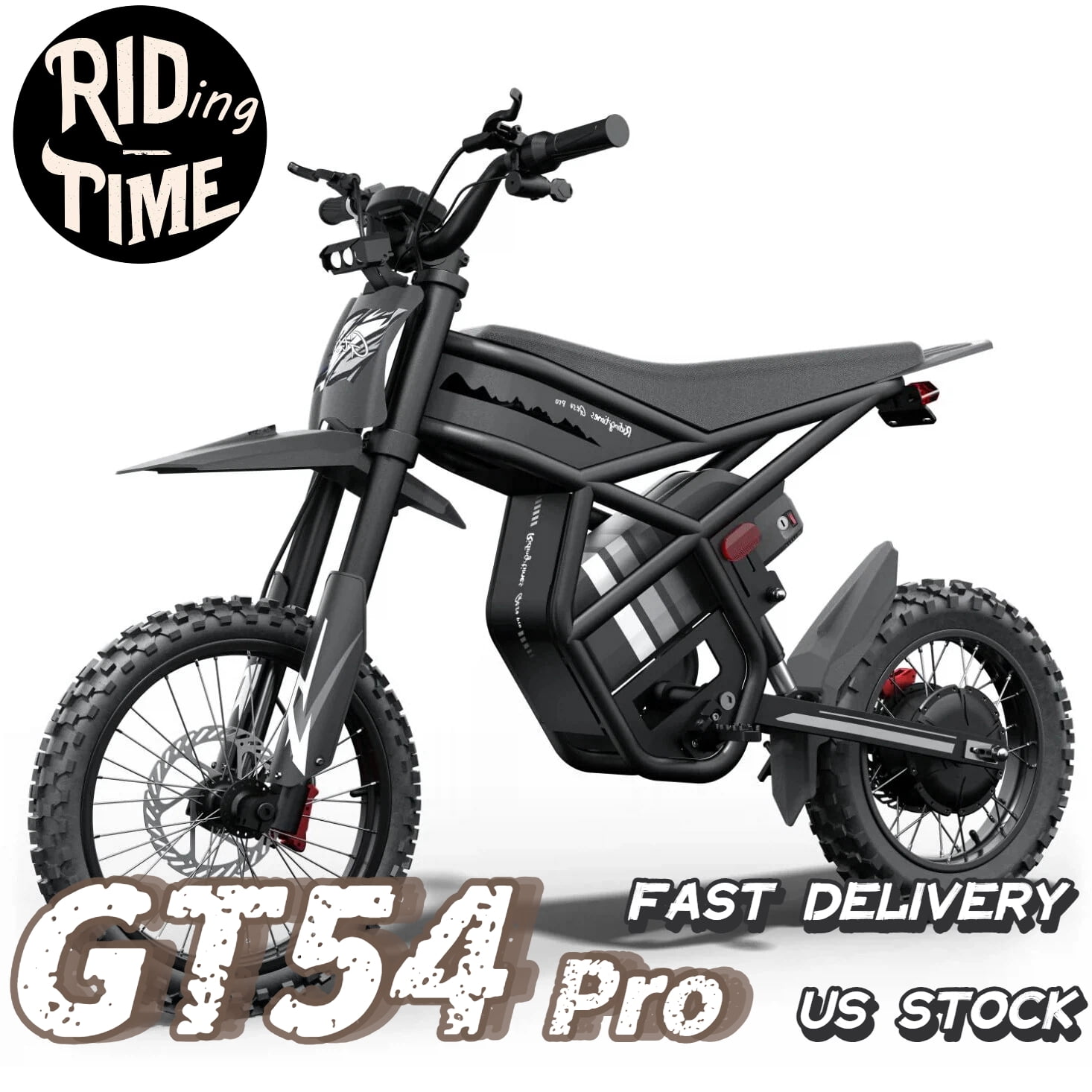 3000W Riding'times Electric Dirt Bike for Teens Adults, 60V 25AH 40MPH Ebike with 14"/12" Motorcycle Tire,Dual Hydraulic Brakes Mountain Off-Road Dirtbike