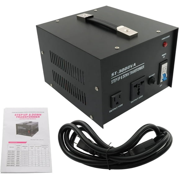 3000W Step-Up/Step-Down Transformer 110 Volt to 220 Volt / 220 to 110 Volt Transformer