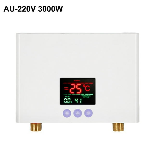 3000W Tankless Hot Water Heater Shower Electric Portable Instant Boiler